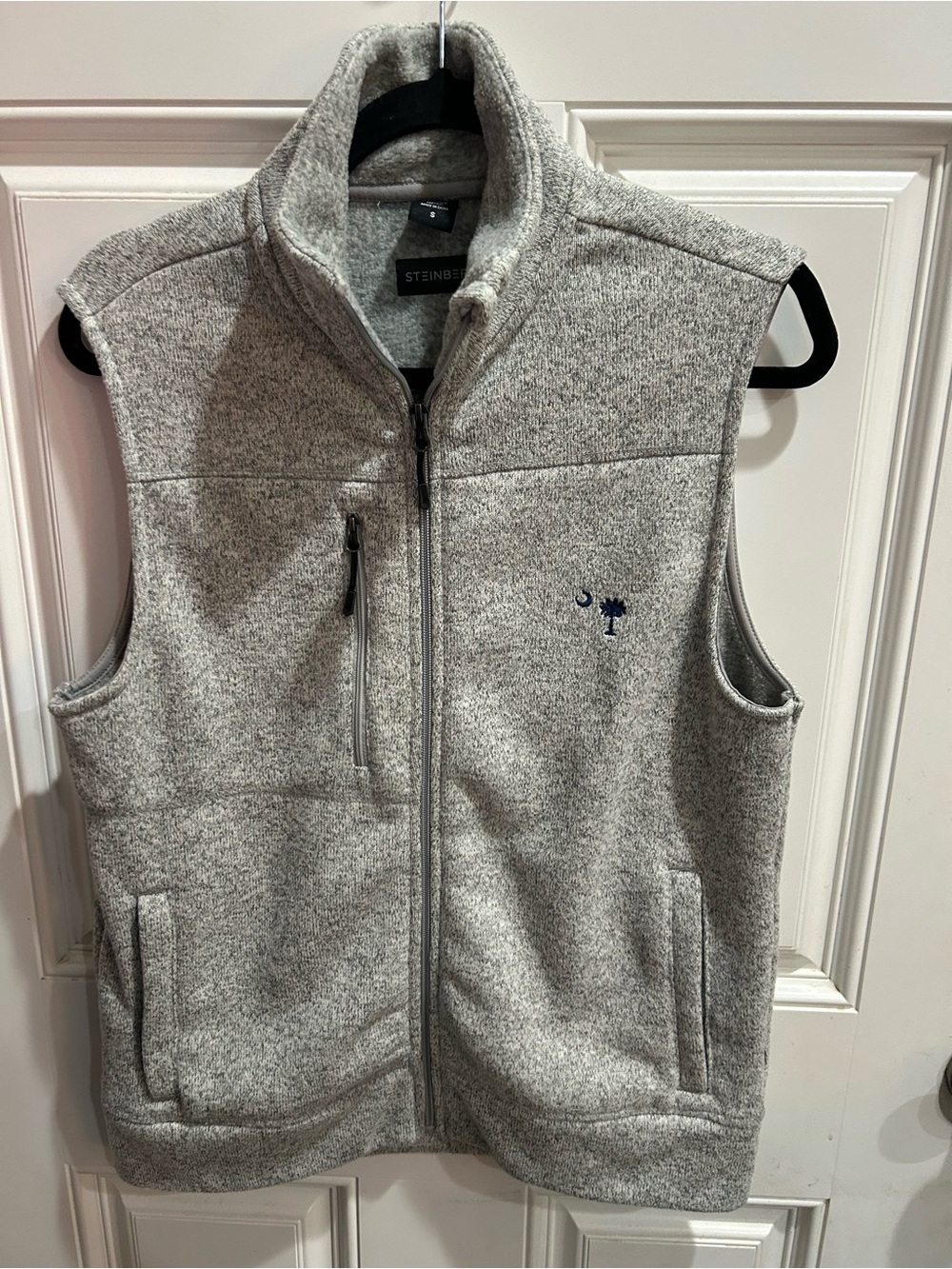 Steinberg Men’s Small Palmetto State Logo Full Zip Vest